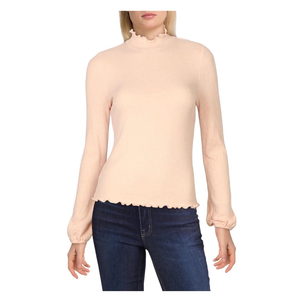 NWT American Rag Cie Long sleeve light pink bubble tee